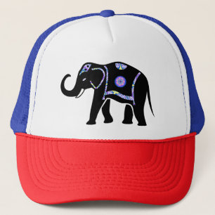 Olifant Dier Abstracte Decoratieve Patronen Trucker Pet
