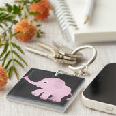 Olifant, Dier, Natuur Sleutelhanger (Voorkant Rechts)