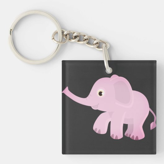 Olifant, Dier, Natuur Sleutelhanger (voorkant)