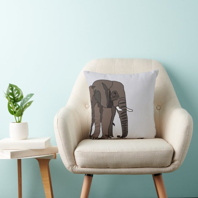 Olifant Dier Olifant Kussen (Stoel)