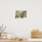 Olifant Dier pop Art afbeelding Poster (Keuken)