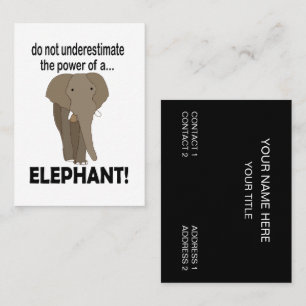 Olifant Dier Wilde Dieren Olifant Visitekaartje