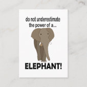 Olifant Dier Wildlife Olifant Visitekaartje (Voorkant)