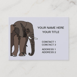 Olifant Dieren Kunst Visitekaartje