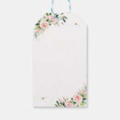 Olifant Drive van Baby shower Pink Rose Cadeaulabel (Achterkant)