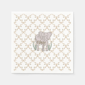 Olifant en Bamboe Servet