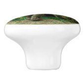 Olifant en gras keramische knop (Zijkant)