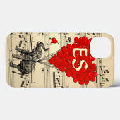 olifant- en rode hartballonnen Case-Mate iPhone case (Achterkant (horizontaal))
