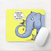 Olifant en specht Misverstand Muismat (Met muis)