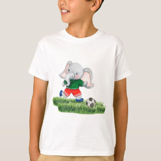 Olifant football speler waterverf compositie. t-shirt