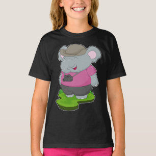 Olifant fotografer camera t-shirt