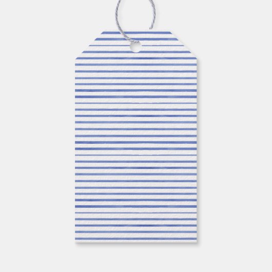 Olifant Frans Blauw Jongen Babyfeest Kaart Cadeaulabel (Achterkant)