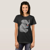 Olifant Gamer Controller T-shirt (Voorkant volledig)