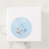 Olifant gepersonaliseerd dank u Baby shower Bedankjes Labels (In situ)