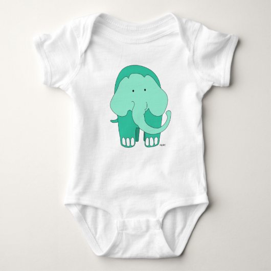 Olifant gepersonaliseerd romper (Voorkant)