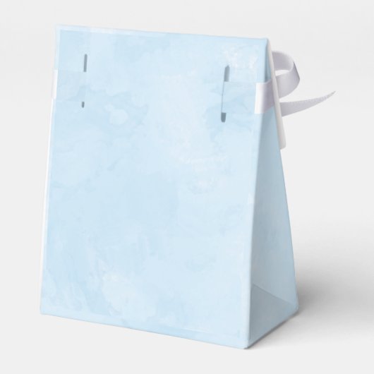 Olifant gepersonaliseerde jongens Baby shower Bedankdoosjes (Achterkant)