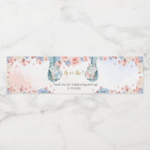 Olifant Geslacht onthullen fles label Waterfles Etiket (Enkel label)