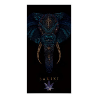 Olifant Glanzende Poster Perfect Poster