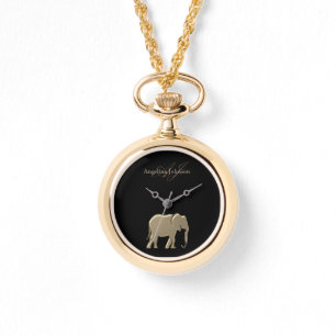 Olifant goud monogram horloge