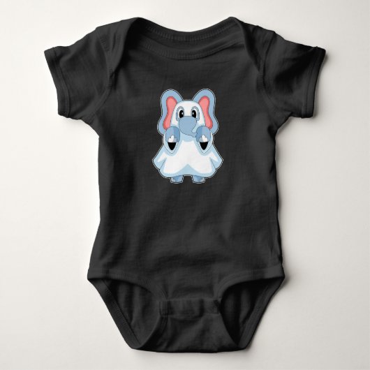 Olifant Halloween Geest Romper (Voorkant)