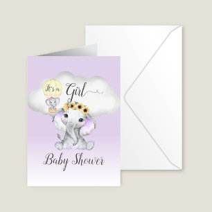 Olifant Heet Lucht Ballon Meisje Baby Shower Paa