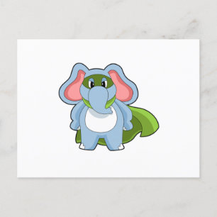 Olifant Held Briefkaart