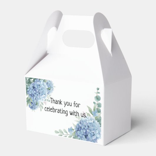 Olifant heteluchtballon blauwe hortensia dank u bedankdoosjes (Achterkant)