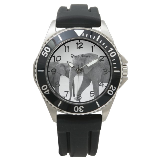 olifant horloge (Voorkant)