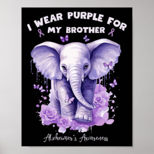 Olifant Ik Draag Paars Voor Mijn Broer Heimerheime Poster