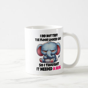 Olifant Ik heb niet struikelen over de vloer zag e Koffiemok