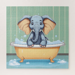 Olifant in bad legpuzzel
