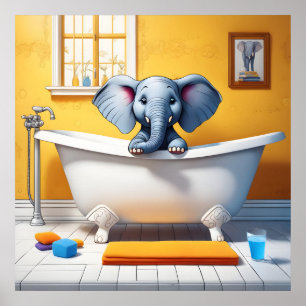 Olifant in bad poster