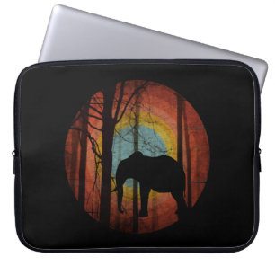 OLIFANT IN HET BOS WOUDEN LAPTOP SLEEVE