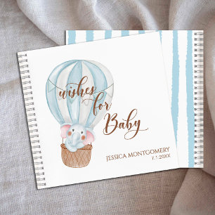 Olifant in hethete luchtballon Wensen voor Baby Notitieboek