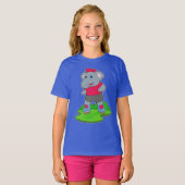Olifant Inline skating Inline schaatsen T-shirt (Voorkant volledig)