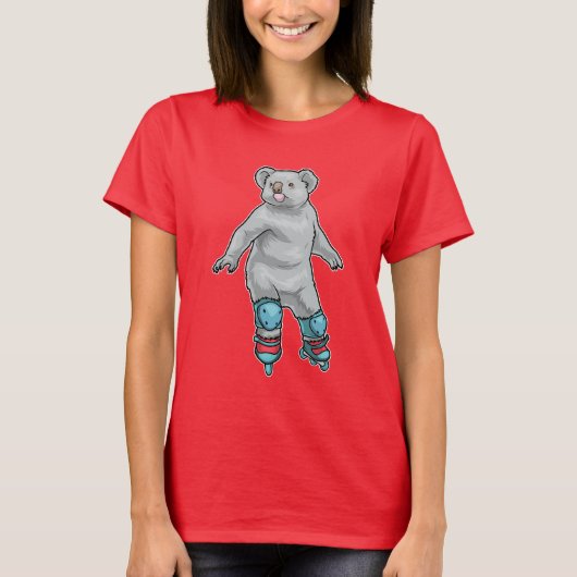 Olifant Inline skating Inline schaatsen T-shirt (Voorkant)