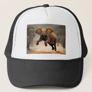 olifant kangoeroe hop, trucker pet