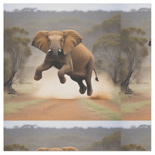 Olifant Kangoeroe Sprong, Stof