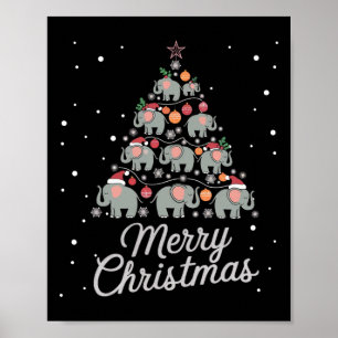Olifant Kerstboom Olifant Kerstboom Trouwen C Poster