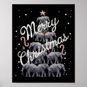 Olifant Kerstboom Olifant Kerstboom Trouwen C Poster