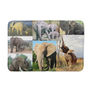Olifant kleur foto badmat