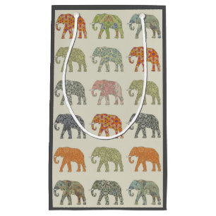 Olifant Kleurrijk Dier Patroon Modern Klein Cadeauzakje