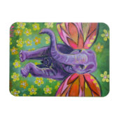 Olifant kunst decoratieve magneet (Horizontaal)