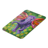 Olifant kunst decoratieve magneet (Linkerzijde)