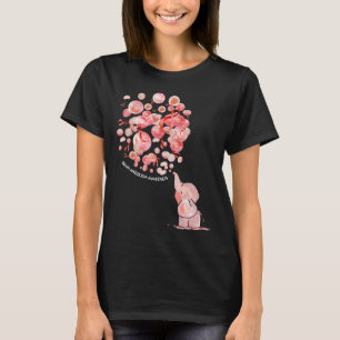 Olifant laat Bourgogne-ballon door een hersenaneur T-shirt