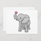 Olifant Lollypop Briefkaart (Voorkant / Achterkant)