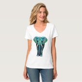 Olifant Mandala Silhouette T-shirt (Voorkant volledig)