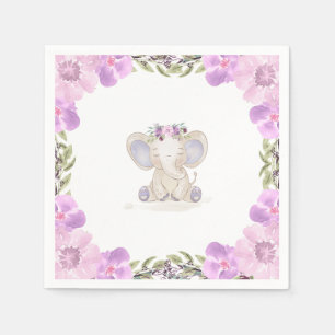 Olifant Meisje Baby Shower Servet