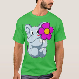 Olifant met Bloem 3 T-shirt