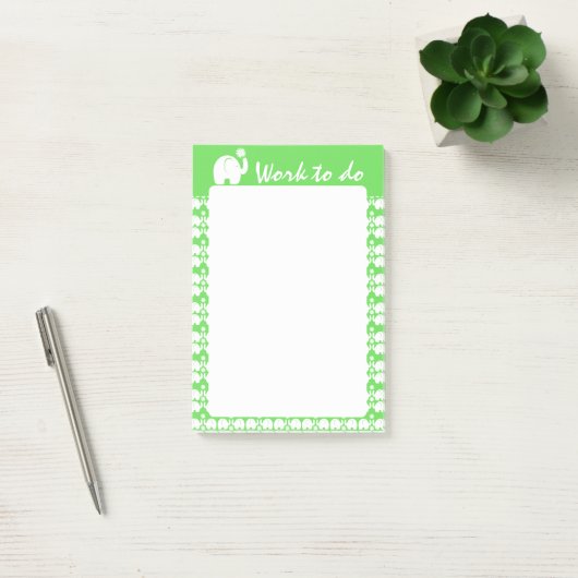 Olifant met Daisy Pattern Post-it® Notes (Kantoor)